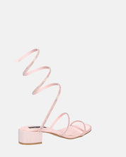 NATALIYA - sandales rosee plates à spirale
