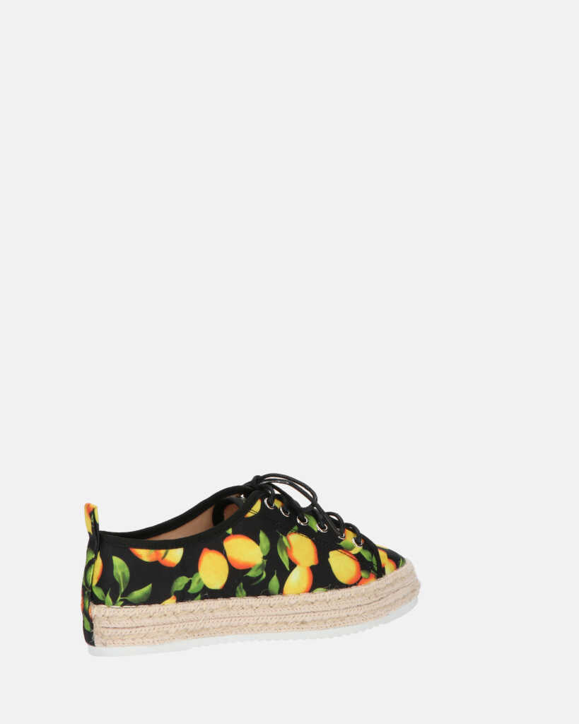 CHALICE - espadrillas con limoni stampati