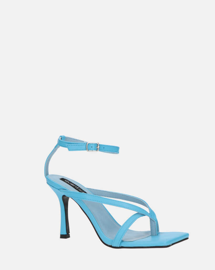 ADELE - sandalo infradito con tacco blu