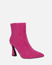 SMILLA - stivaletti in camoscio fucsia con cerniera