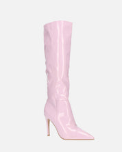 LOLY - stivale con tacco in glassy violetto