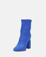 MARGOT - stivaletti in lycra blu con tacco