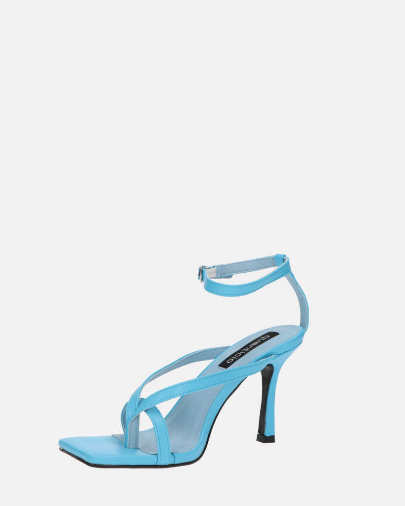 ADELE - sandalo infradito con tacco blu