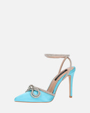 MARETA - escarpins bleus à paillettes