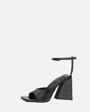 KUBRA - sandali con cinturino in ecopelle nera