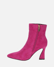 SMILLA - stivaletti in camoscio fucsia con cerniera