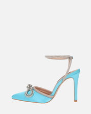 MARETA - escarpins bleus à paillettes