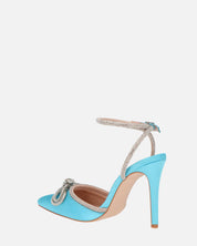 MARETA - escarpins bleus à paillettes