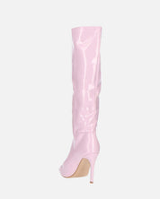 LOLY - stivale con tacco in glassy violetto