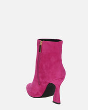 SMILLA - stivaletti in camoscio fucsia con cerniera