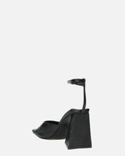 KUBRA - sandali con cinturino in ecopelle nera