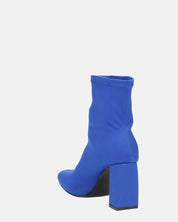 MARGOT - stivaletti in lycra blu con tacco