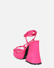 LORINA - sandali con tacco e platform in lycra rosa