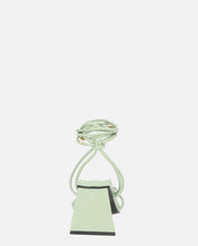 MELISA - sandali con lacci in ecopelle verde