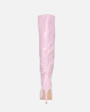 LOLY - stivale con tacco in glassy violetto