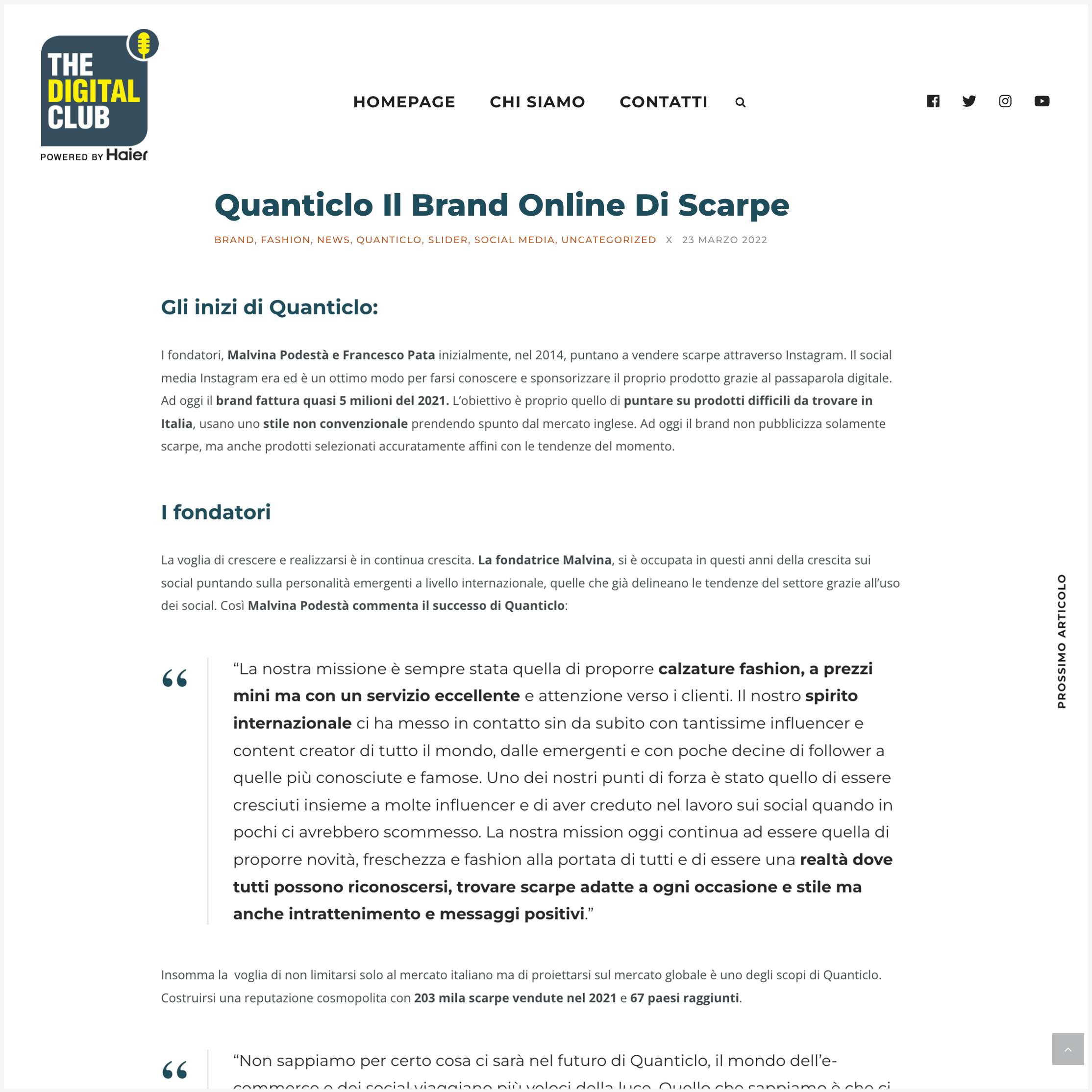 THE DIGITAL CLUB - La voglia di crescere e realizzarsi è in continua crescita