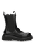 FEBE - chaussures noires avec élastique en simili cuir