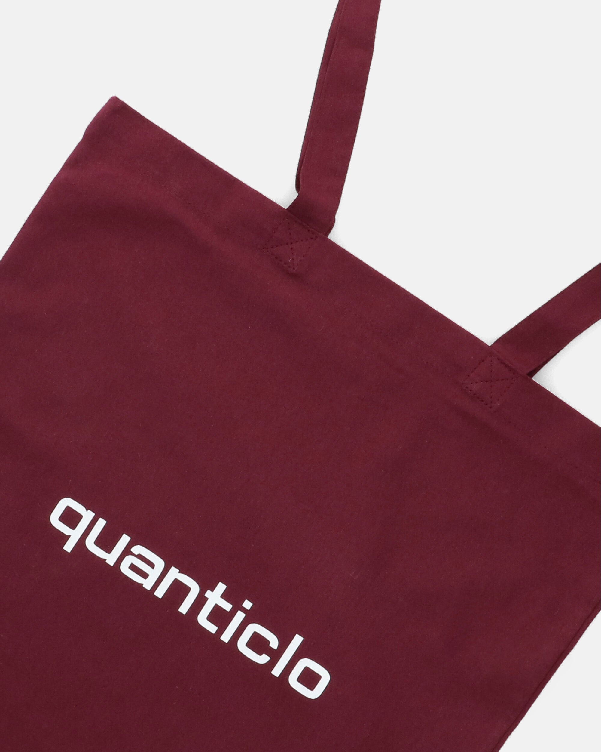 Borsa shopper bordeaux 100% cotone con manici