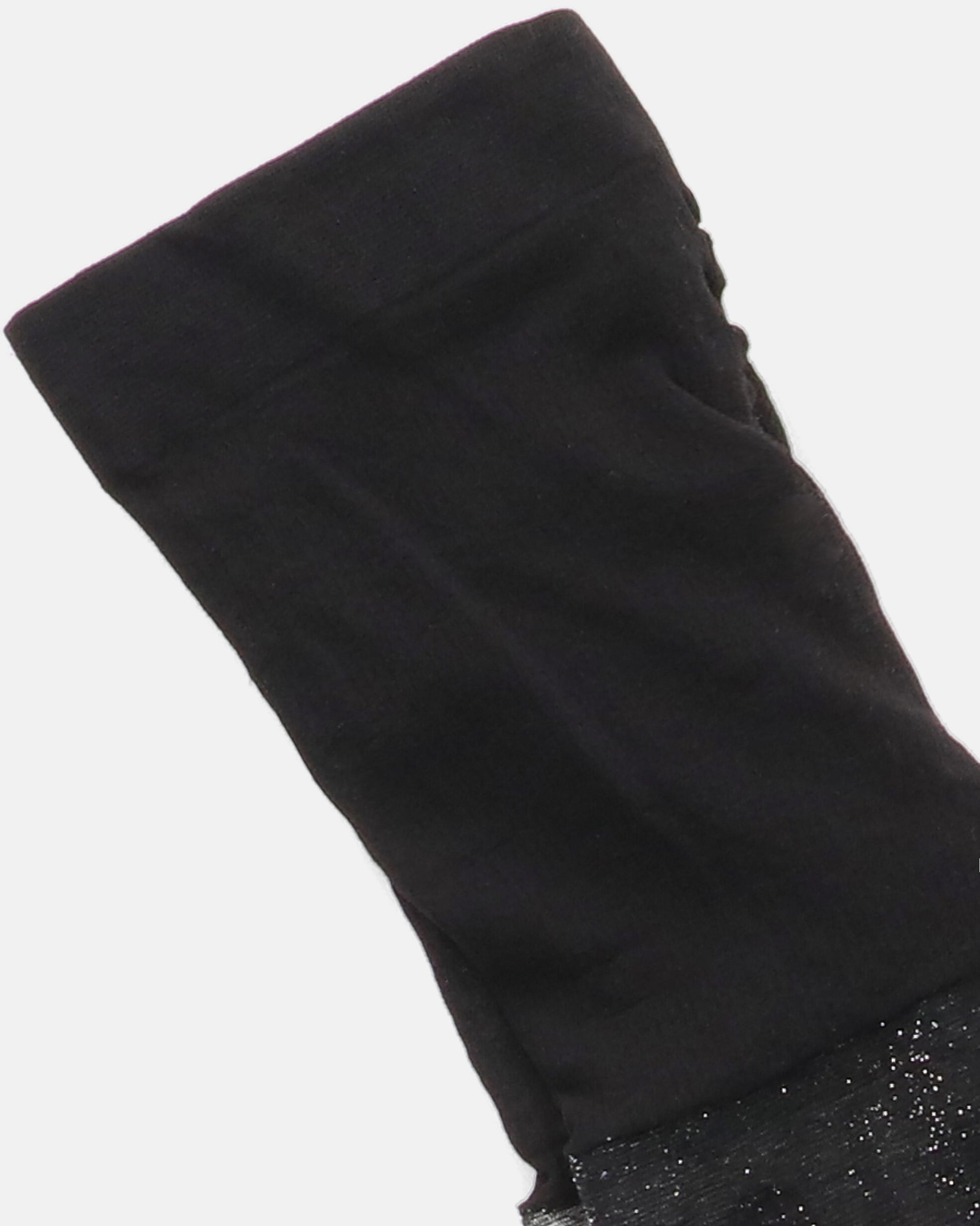 SHIMMER - collant glitter argento nero con pois neri