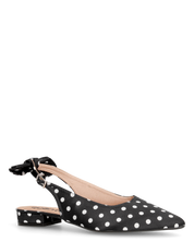 ANDY - décolleté neri a pois con fiocco