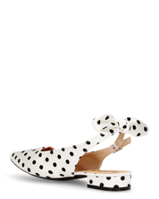 ANDY - décolleté bianchi a pois con fiocco