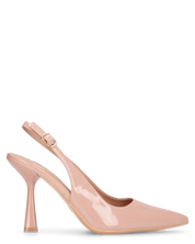 ANETTE - décolleté in glassy beige con cinturino regolabile