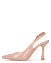 ANETTE - décolleté in glassy beige con cinturino regolabile