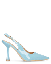 ANETTE - décolleté in glassy azzurro con cinturino regolabile