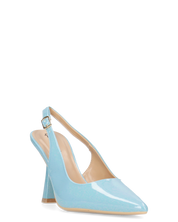 ANETTE - décolleté in glassy azzurro con cinturino regolabile