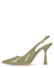 ANETTE - décolleté in glassy verde con cinturino regolabile