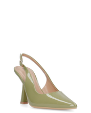 ANETTE - décolleté in glassy verde con cinturino regolabile