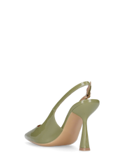 ANETTE - décolleté in glassy verde con cinturino regolabile