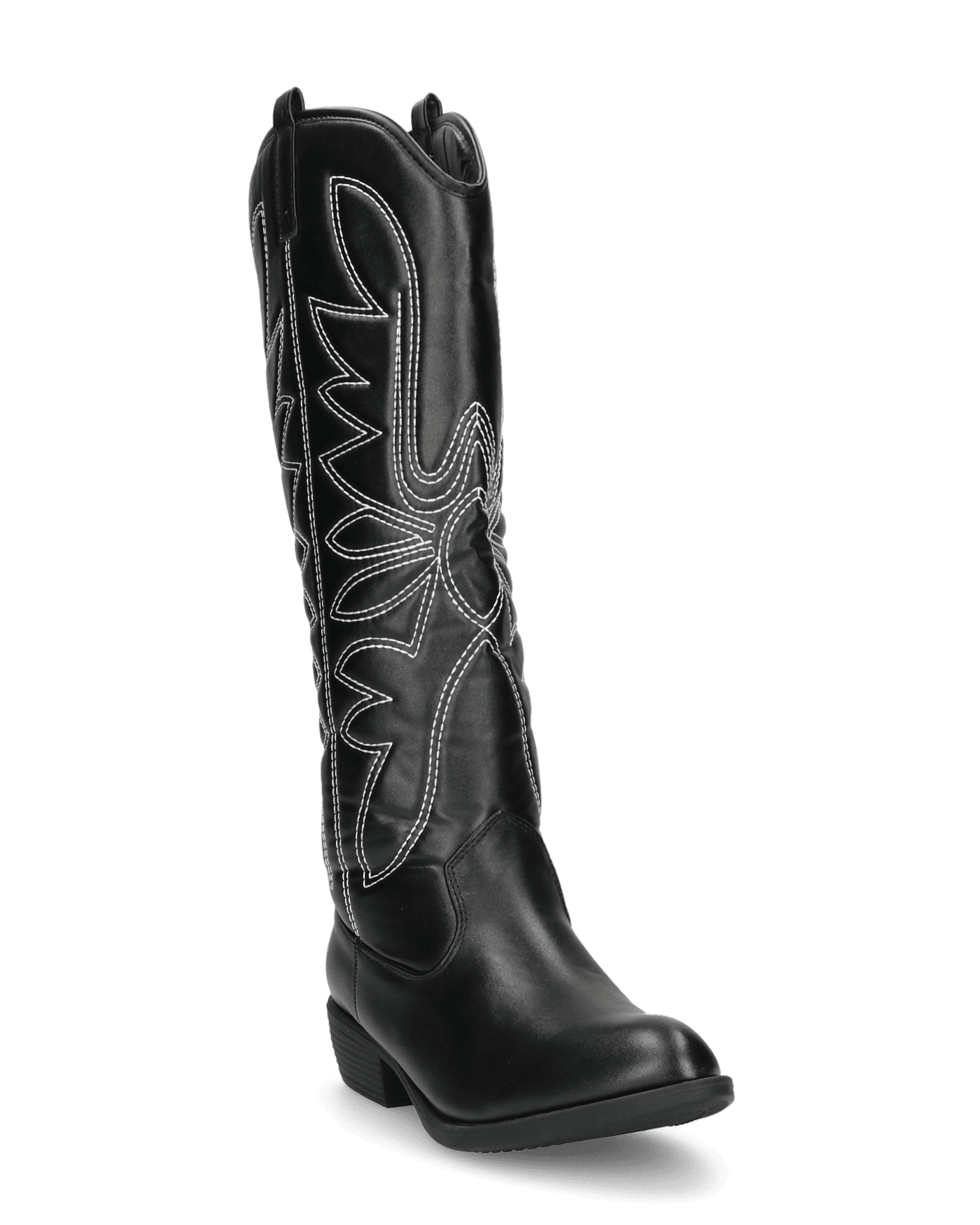 Texani Stivali Camperos Bianchi E Neri Bianchi Stivali Alti