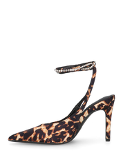 ANNAGRETA - decolette il lycra leopardato con gemme nel cinturino