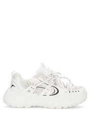 ARIEL - chunky sneakers sportive bianche con doppio set di stringhe