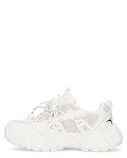 ARIEL - chunky sneakers sportive bianche con doppio set di stringhe