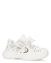 ARIEL - chunky sneakers sportive bianche con doppio set di stringhe