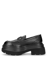 BESSIE - Mocassino chunky lucido glassy con maxi suola platform e morsetto