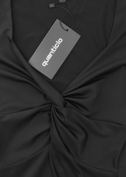 BELLE - vestito mini con scollo a v a maniche lunghe