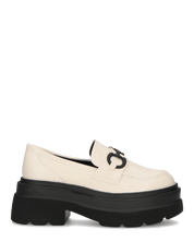 BESSIE - scarpe bianche platform con decorazione