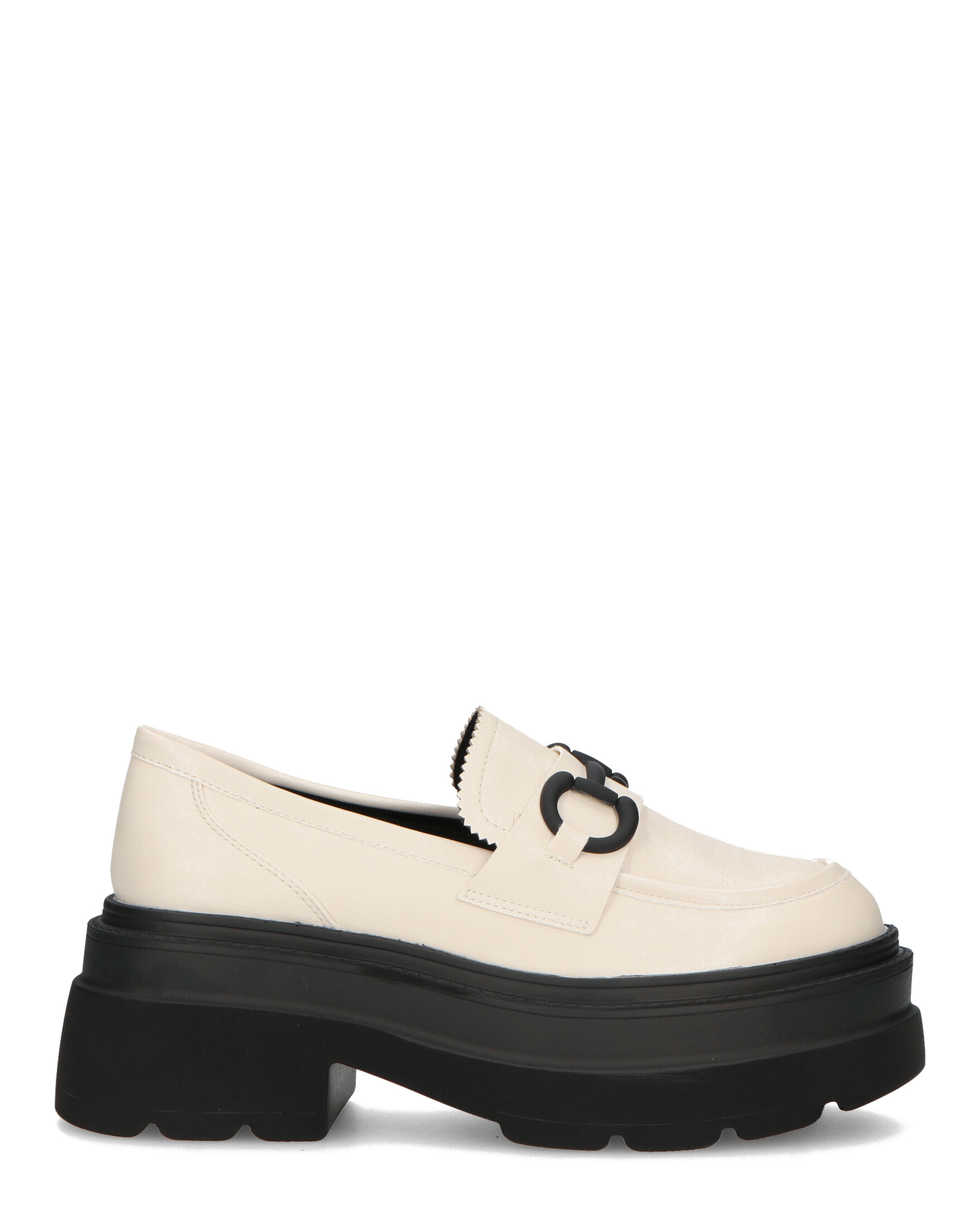 BESSIE - scarpe bianche platform con decorazione