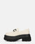 BESSIE - scarpe bianche platform con decorazione