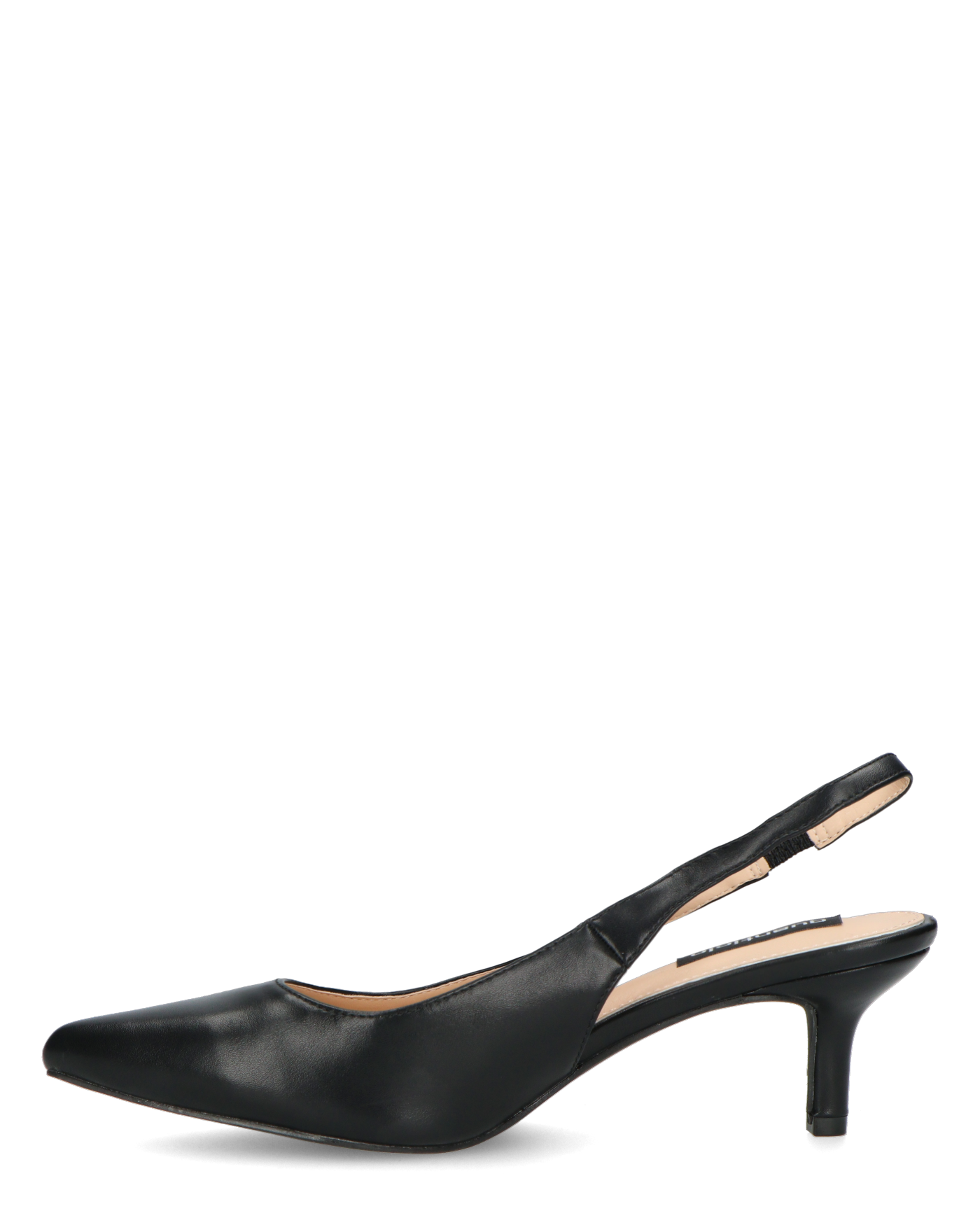 BEVERLIE - decollete con tacco in ecopelle nera