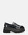 BICE - scarpe basse mocassini platform neri