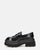 BICE - scarpe basse mocassini platform neri