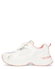 CAROLA - chunky sneakers bianche con inserti ed interno rosa