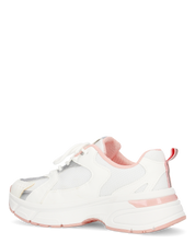 CAROLA - chunky sneakers bianche con inserti ed interno rosa