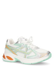 CHARLEE- sneakers bianche con inserti multicolore