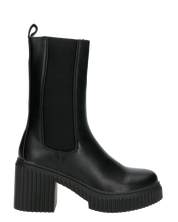 CORALINE - stivaletti neri con banda elastica e cerniera laterale