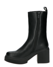 CORALINE - stivaletti neri con banda elastica e cerniera laterale